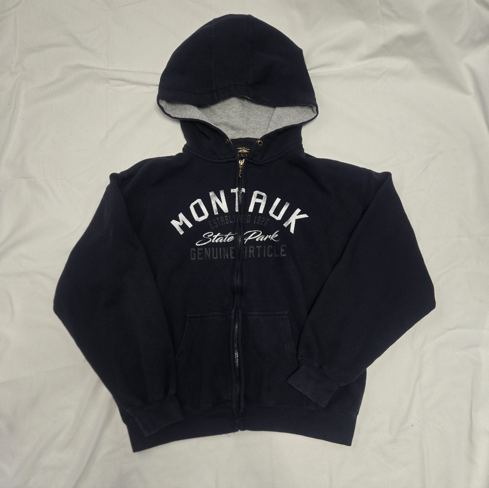 Vintage Y2K Mens Montauk State Park Zip Up Jacket Size L